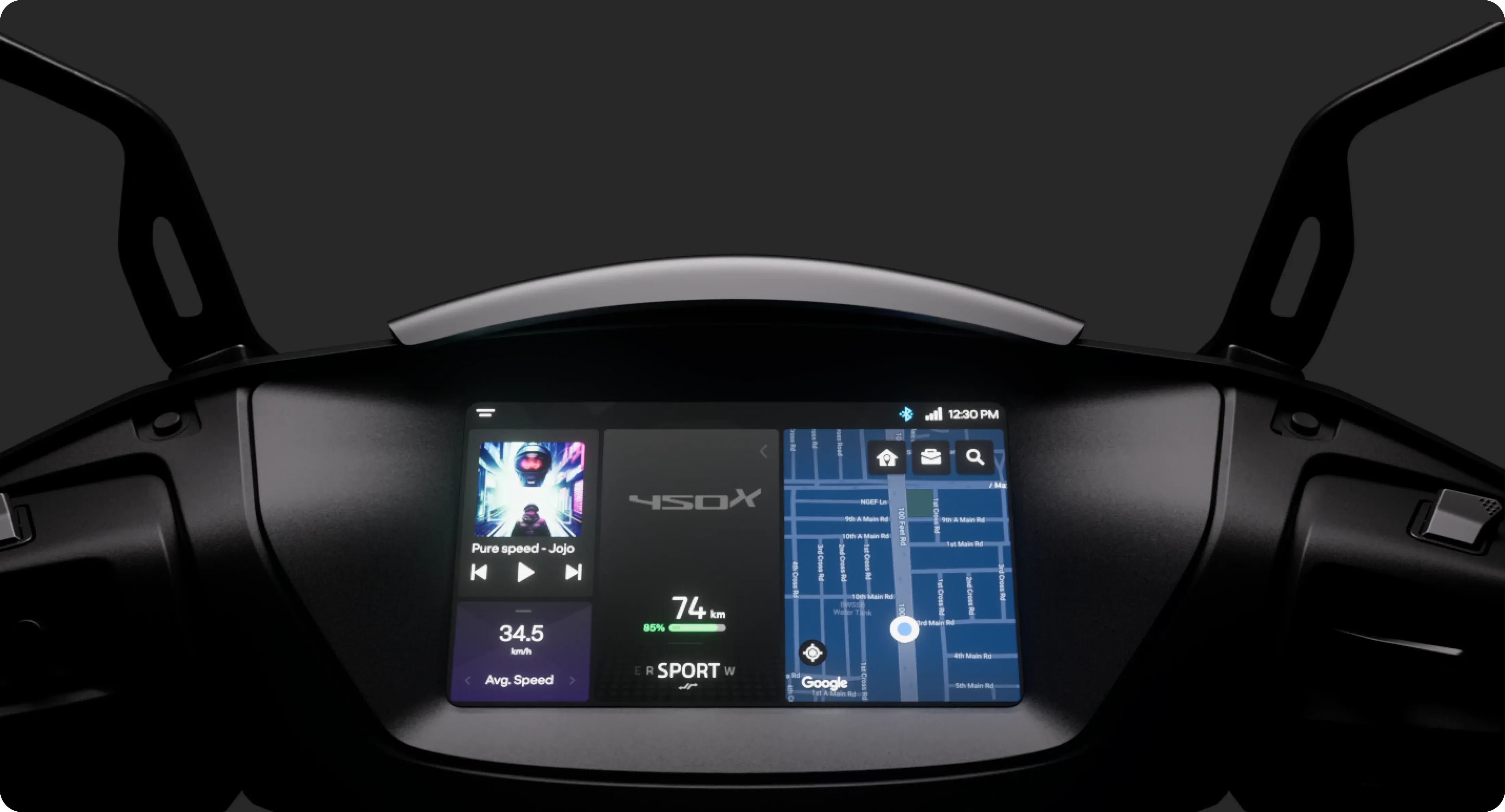 Touchscreen dashboard